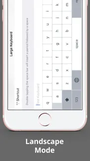 larger keyboard – type faster w bigger xl keys iphone images 2