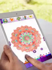 mandala coloring book adults calm color therapy ipad images 4