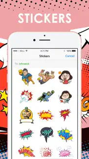 cartoon comic stickers imessage by chatstick iphone images 1