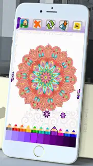 mandala coloring book adults calm color therapy iphone images 4