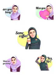 hijab girl stickers- wasticker ipad images 1