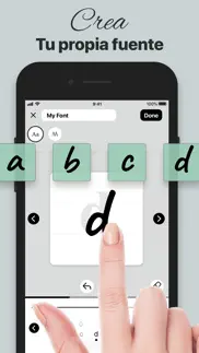 fonts art - tipos de letra iphone capturas de pantalla 2