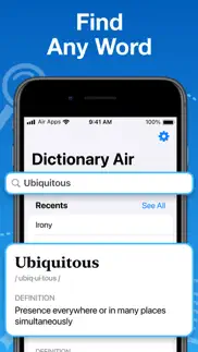 dictionary air - english vocab iphone capturas de pantalla 1