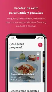 monsieur cuisine app iphone capturas de pantalla 2