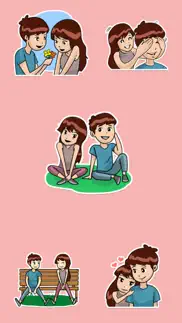 romantic couples love stickers iphone images 1
