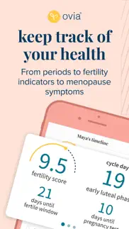 ovia: fertility, cycle, health iphone images 1