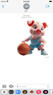 basketball piglet stickers iPhone Captures Décran 4