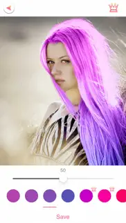 q editor de color de cabello iphone capturas de pantalla 4