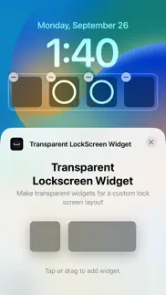 transparent lockscreen widgets iPhone Captures Décran 3