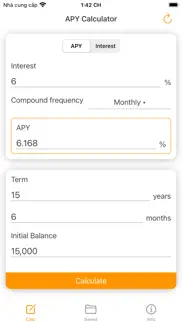 apy calculator - interest calc iphone images 1