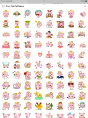 crazy pink pig stickers ipad images 3