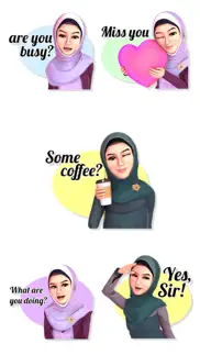 hijab girl stickers- wasticker iphone images 1