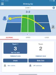 dinking up - pickleball scores ipad images 1