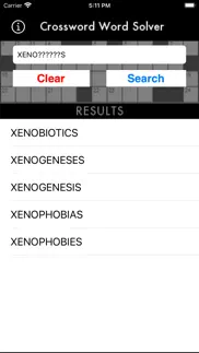 crossword word solver iphone images 4