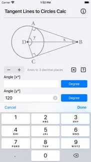 tangent lines to circles calc iphone images 2