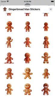 gingerbread man stickers iphone capturas de pantalla 3