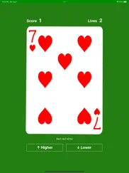 higher or lower card game easy ipad images 4