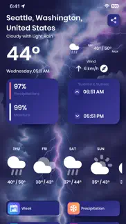 weather - daily forecast app iphone images 2