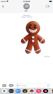 gingerbread man stickers iphone capturas de pantalla 4