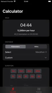 pacer - running calculator iPhone Captures Décran 4