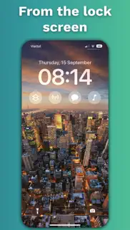 app launcher lockscreen widget iPhone Captures Décran 4