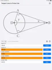 tangent lines to circles calc ipad images 3