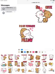 milk and mocha couple stickers ipad images 1