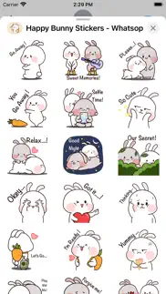 happy bunny stickers iPhone Captures Décran 3