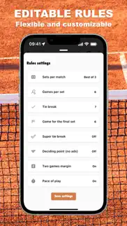 tennis score keepr iphone capturas de pantalla 2