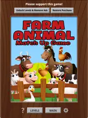 farm animal match 3 game ipad images 1
