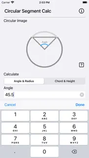 circular segment calculator iphone images 4