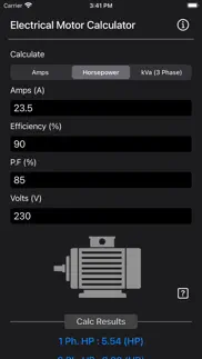 electrical motor calculator iphone images 3