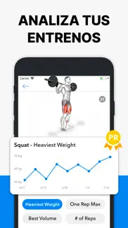 hevy rutinas gym entrenamiento iphone capturas de pantalla 3