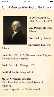 u.s.a. presidents pocket ref. iphone capturas de pantalla 2