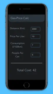 gas cost calculator iphone images 3