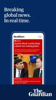 the guardian - live world news iphone bildschirmfoto 1