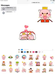 crazy pink pig stickers ipad images 2