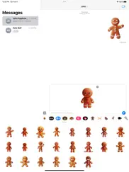 gingerbread man stickers ipad capturas de pantalla 2