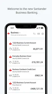 santander business banking iphone capturas de pantalla 1