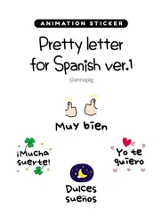 pretty letter for spanish ver1 ipad images 1