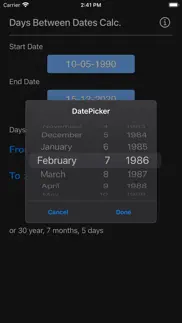 days between dates calculator iphone images 2