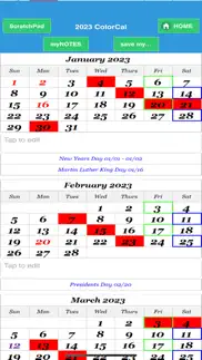 2023 colorcal usps calendar iphone images 1