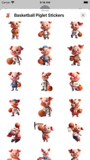 basketball piglet stickers iPhone Captures Décran 2