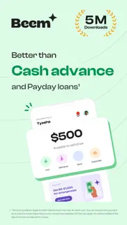 beem: get instant cash advance iphone images 1