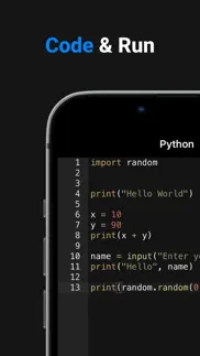 python 3 coding ide learn code iphone capturas de pantalla 1