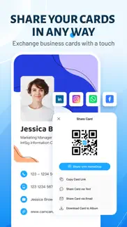 camcard:digital business card iphone resimleri 3