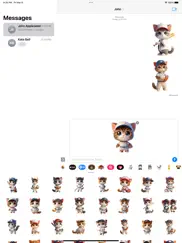 baseball kitten stickers iPad Captures Décran 3