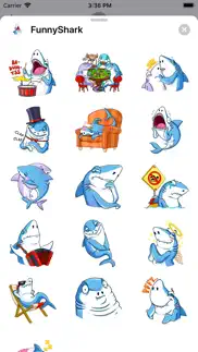 funny shark cute sticker 2022 iphone images 3