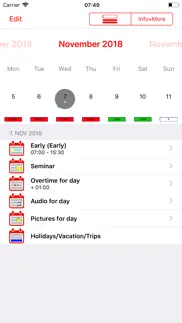 roster-calendar pro iPhone Captures Décran 4