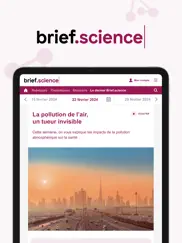 brief.science iPad Captures Décran 1